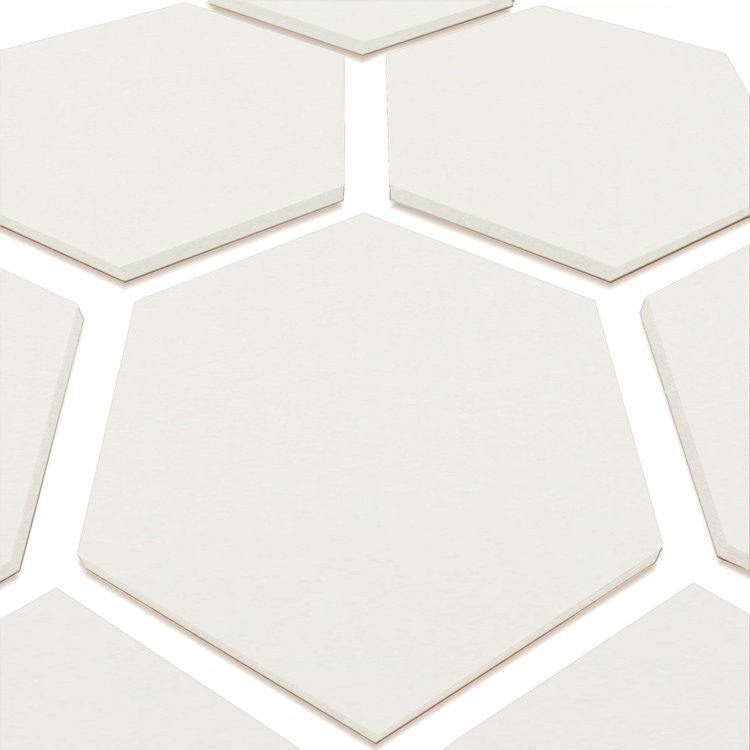 Simply Soundless - Premium Hexagon Sound Panels - Acoustics Company - White  Acoust-Hex Sound Absorbing Tiles